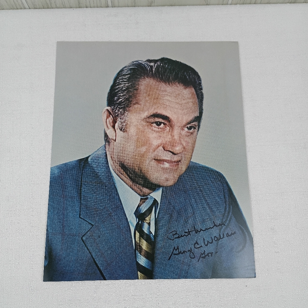 1970s George Wallace Photo 10x8 , Alabama Gov, Pres Candidate Bulk/copy Signed